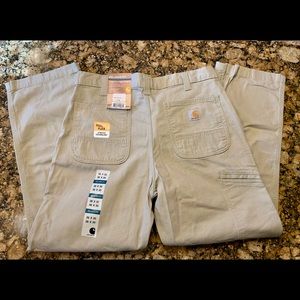 Carhartt Men’s Khaki 5 Pocket Relaxed Fit pants. New with tags. 36x30